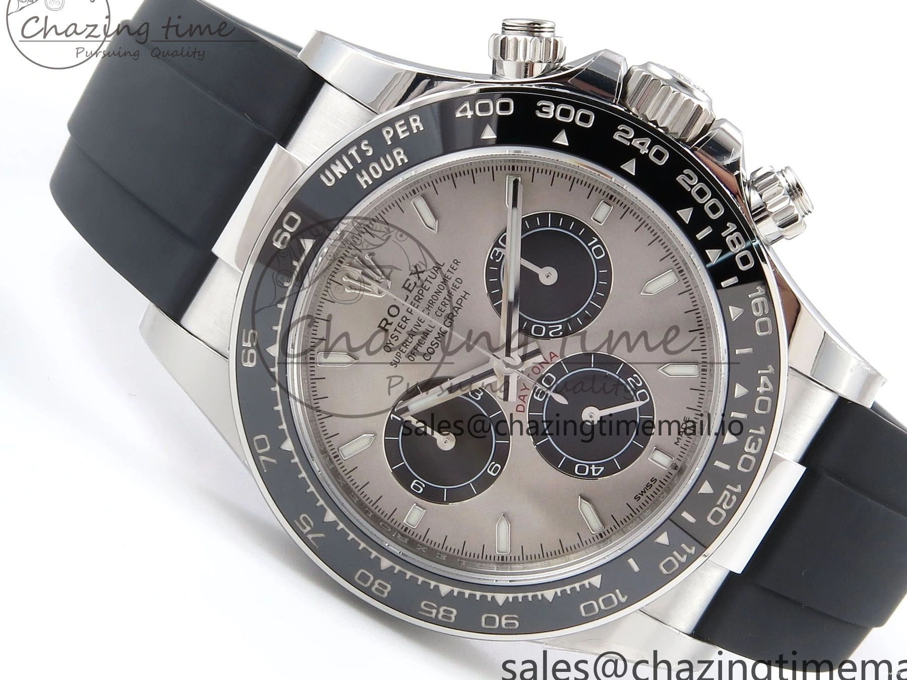 Strap on DD4802 126519 Gray Edition Best 1:1 Daytona Oysterflex SBF Dial 0412